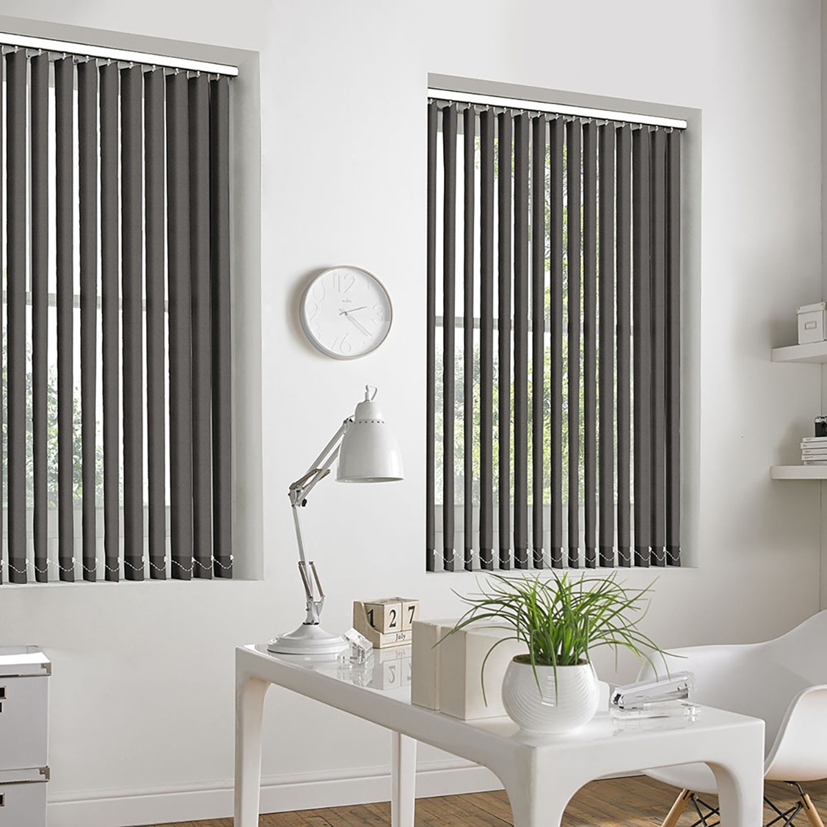 Product photograph of Emma Chocolate Vertical Blind from Choice Furniture Superstore.